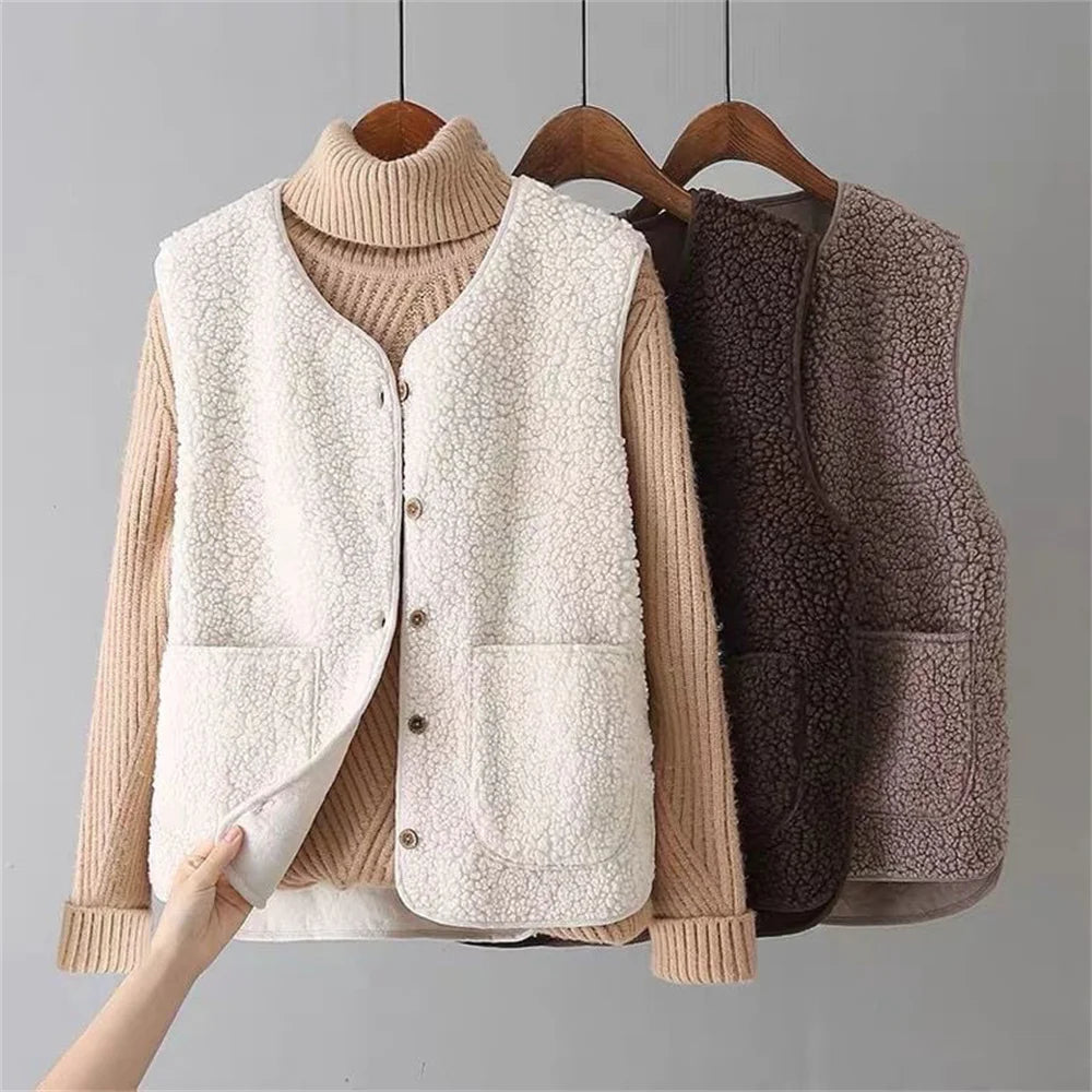 CLAIRE | SOFT TEDDY VEST