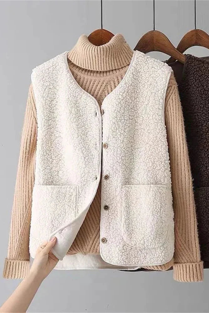 CLAIRE | SOFT TEDDY VEST