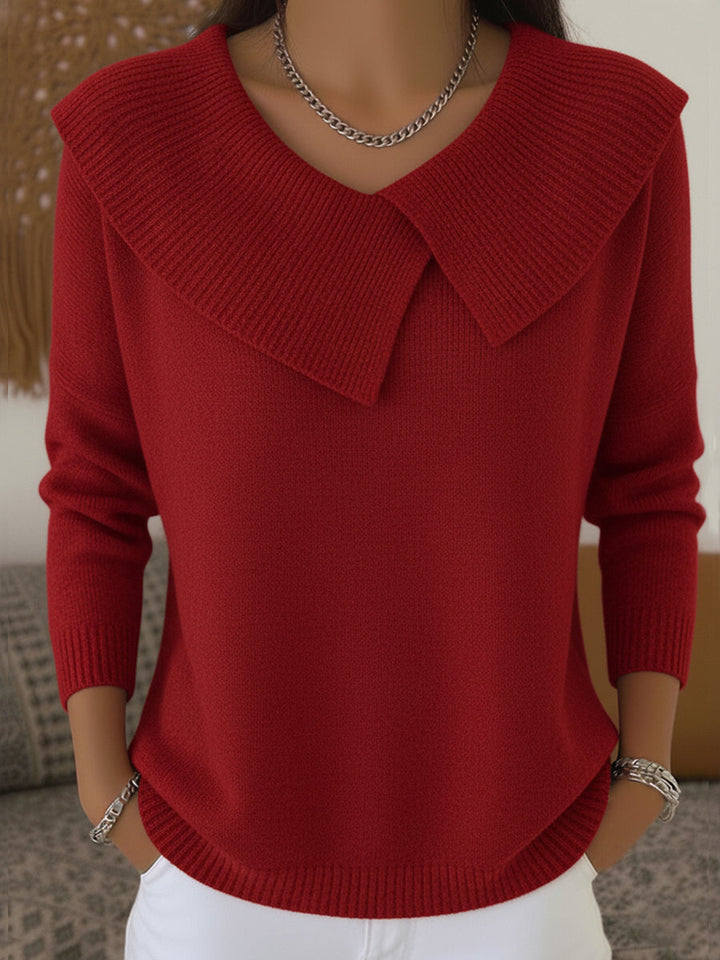 Emilia CozyKnit | Warm Sweater with Soft Collar