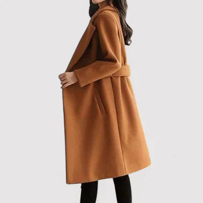 ELENA | CLASSIC WOOL COAT WITH BELT