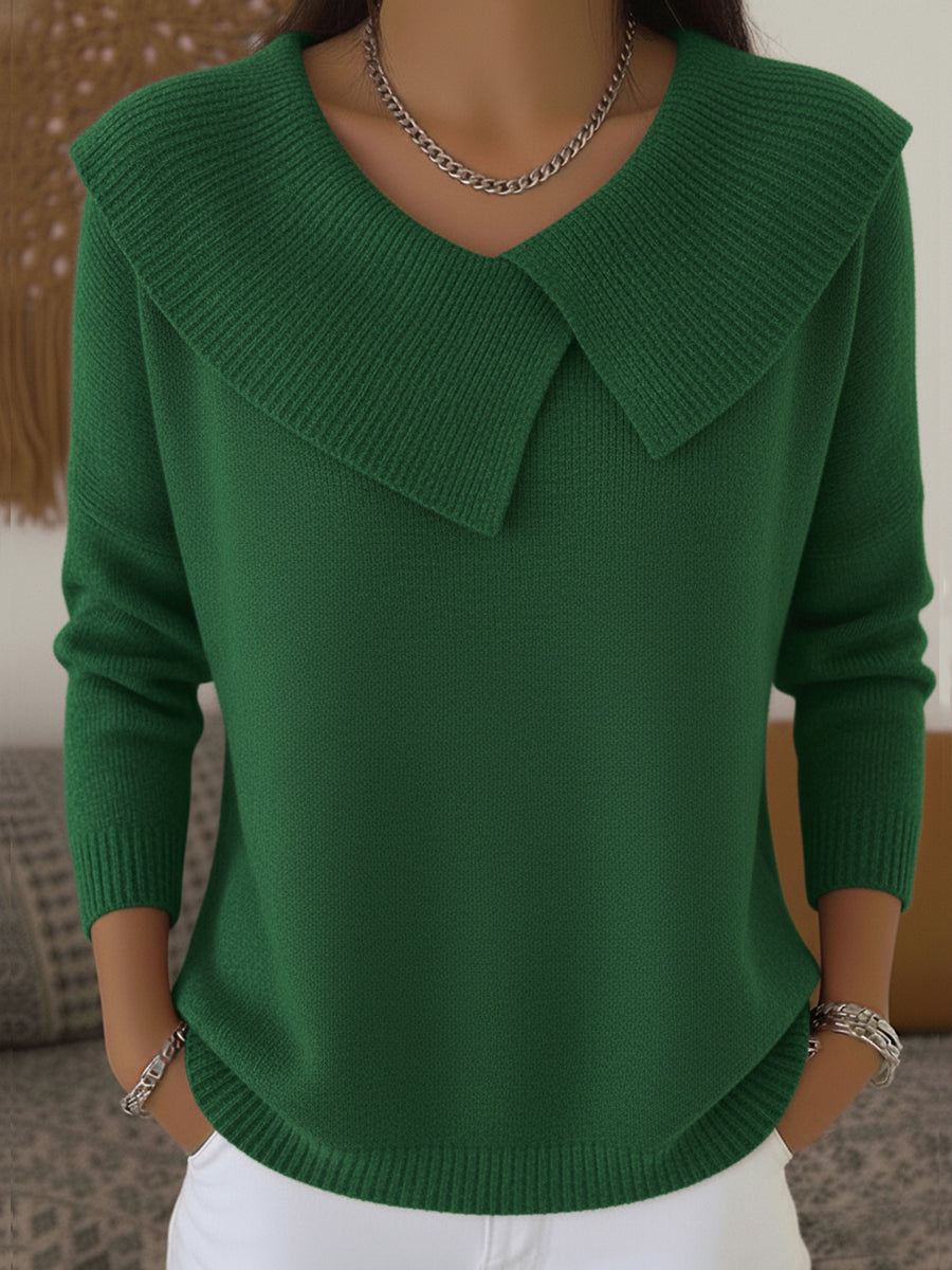 Emilia CozyKnit | Warm Sweater with Soft Collar