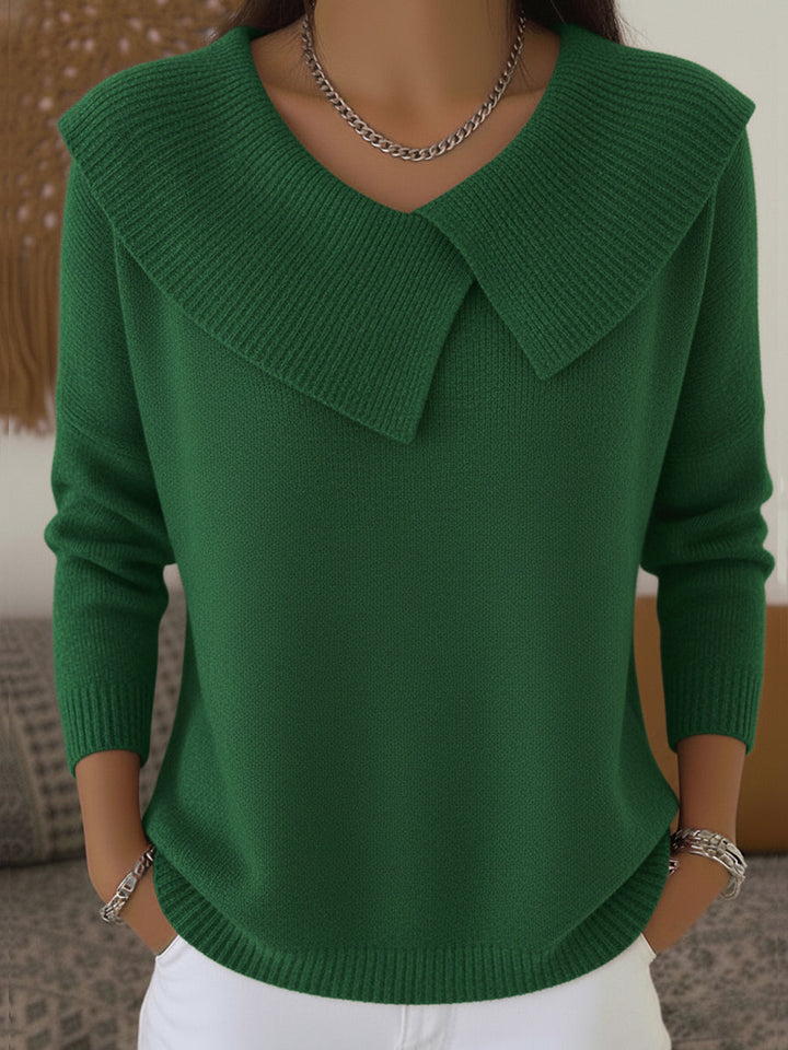 Emilia CozyKnit | Warm Sweater with Soft Collar