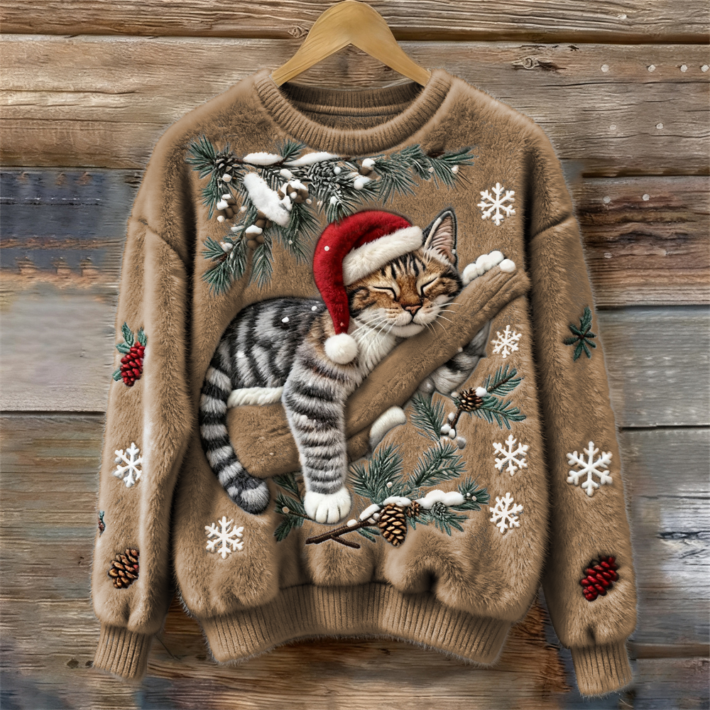 Christmas Sweater with Cats