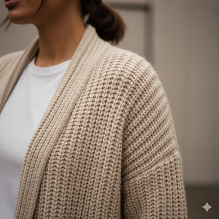 IRENE | Knitted Cardigan in Wool Blend