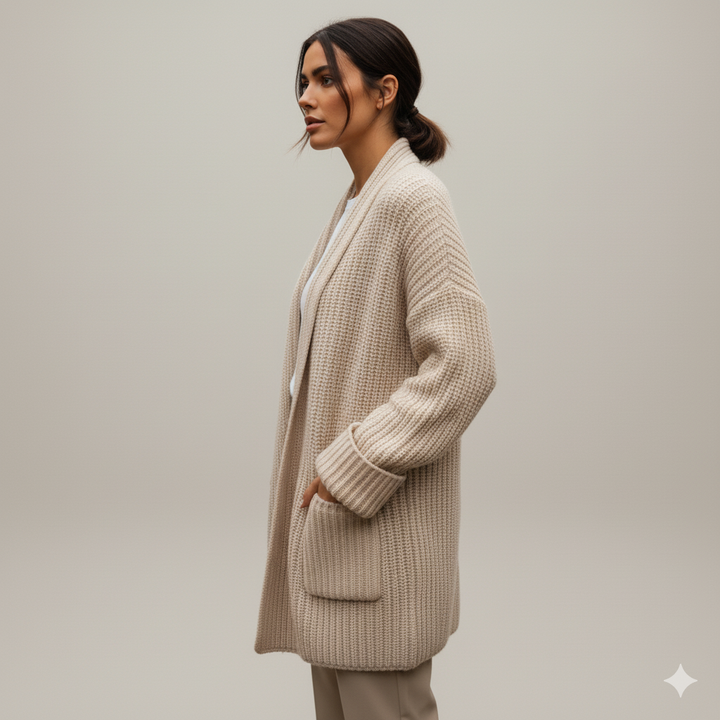 IRENE | Knitted Cardigan in Wool Blend