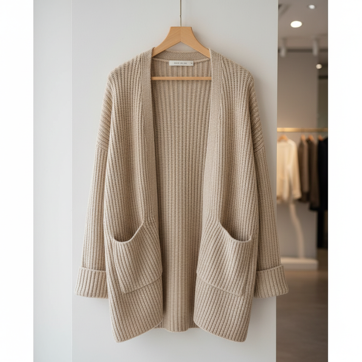 IRENE | Knitted Cardigan in Wool Blend