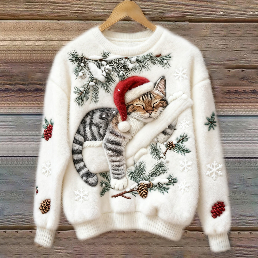 Christmas Sweater with Cats