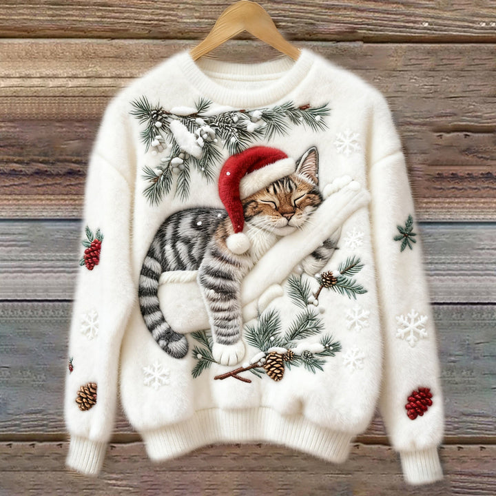 Christmas Sweater with Cats