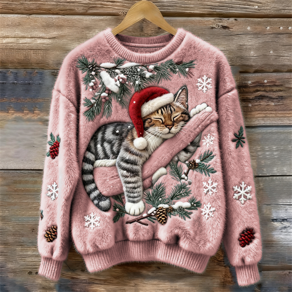 Christmas Sweater with Cats