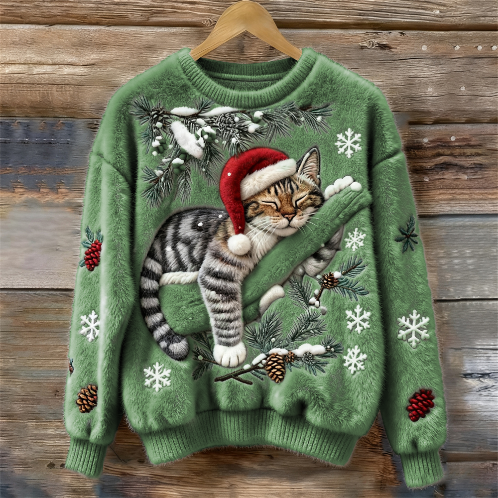 Christmas Sweater with Cats