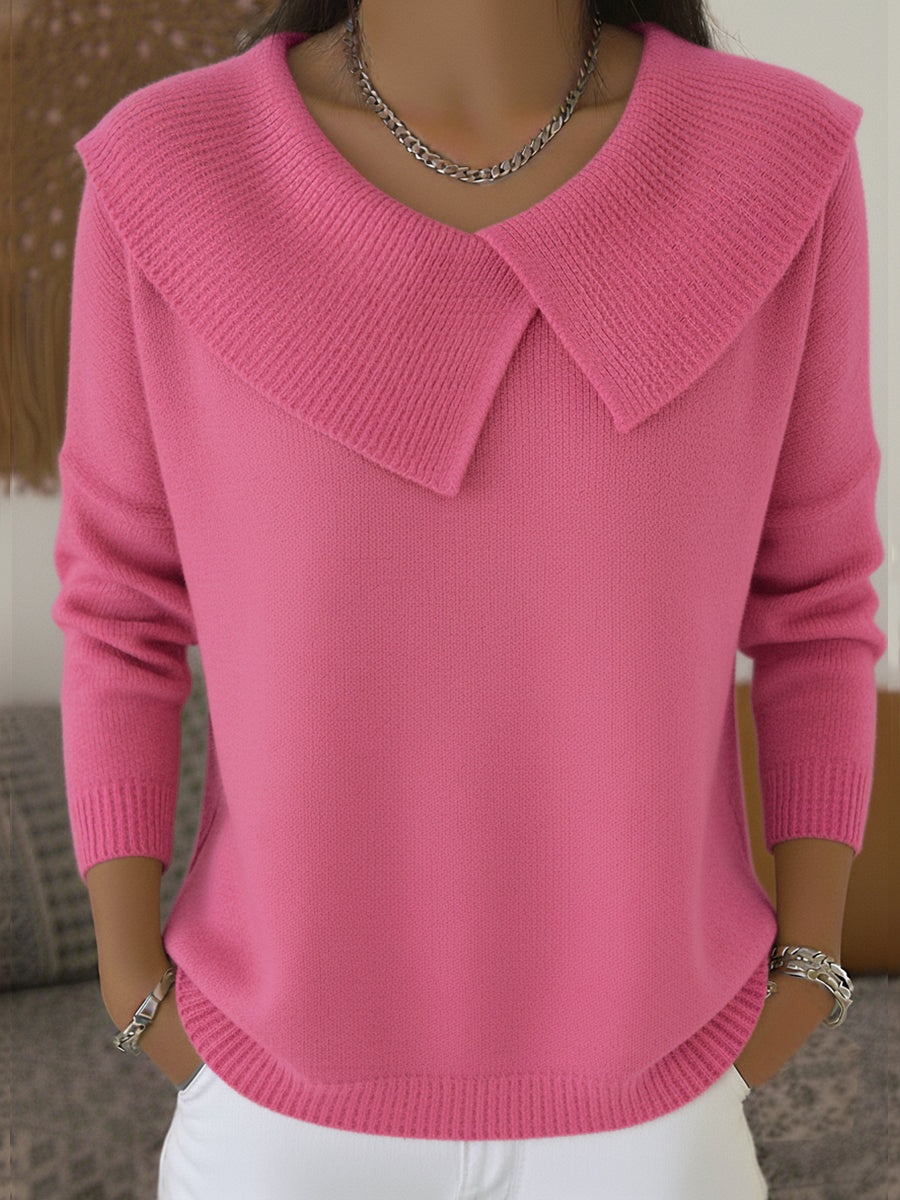 Emilia CozyKnit | Warm Sweater with Soft Collar